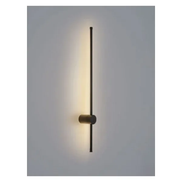 VOLTMARKET Modern Dekoratif Led Duvar Aplik 70cm Siyah 3000k Elektrikli