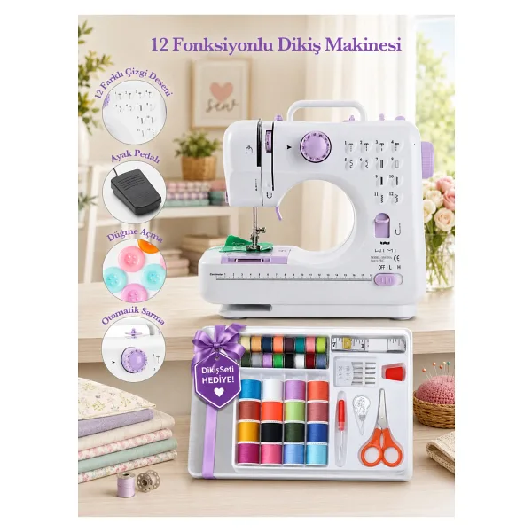 wimi 12 Fonksiyonlu Dikiş Makinesi