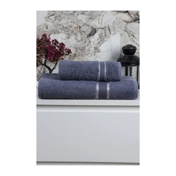 100 Pamuk 2 Parça Kadın/Erkek Banyo Duş Hamam Havlu Seti 90x150 Cm