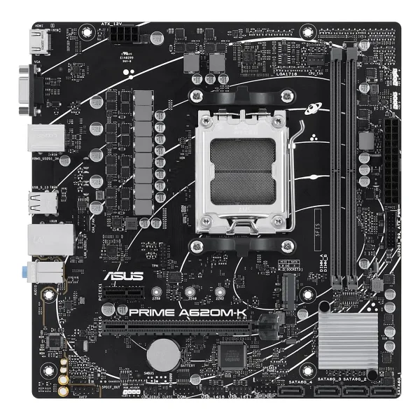 Asus Prıme A620m-K 2xddr5 Vga Hdmı 1xm2 Am5 Anakart - Görsel 2