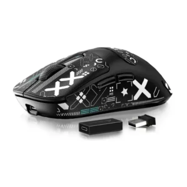 Attack Shark X3 Pro Siyah Şarjlı Makrolu Ergonomik Optik Kablosuz Oyuncu Mouse