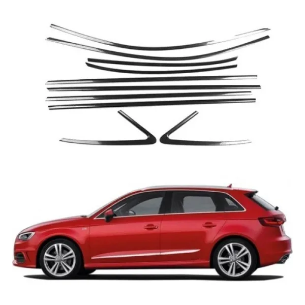 Audi A3 HB Krom CAM Çıtası Çerçevesi 2013-2020