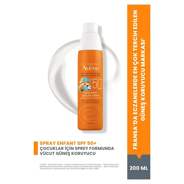 Avene Enfant 200 ml 50 Faktör Çocuk Güneş Spreyi