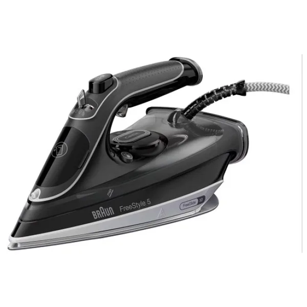 Braun Freestyle 5 Buharlı Ütü Sı 5188 Bk - Freeglide 3D Tabanlı Ütü, Dikey Buhar, 2800 Watt, Şok Buhar 220 G/dak, 330 ml Su Deposu, Siyah
