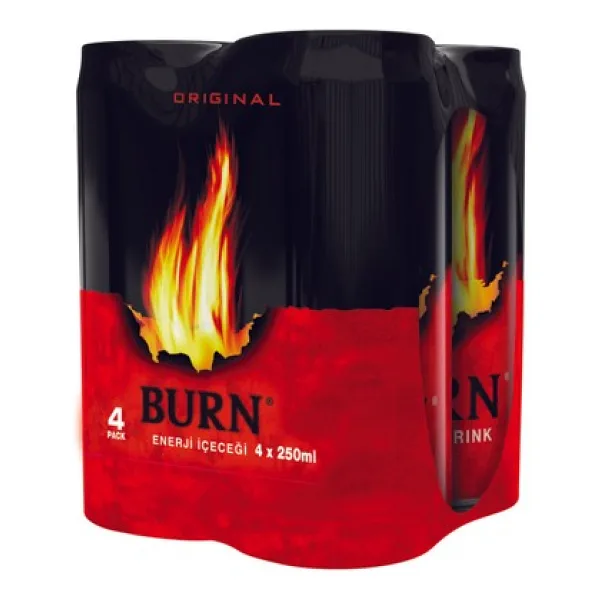 Burn Enerji İçeceği Kutu 4x250 ML