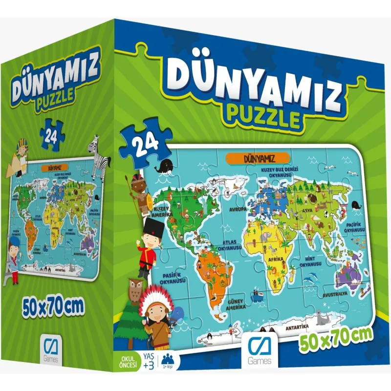 CA Games Dünyamız Yer Puzzle 24 Parça 5025