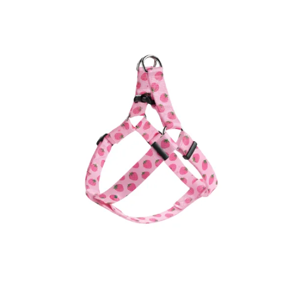 Coco Pet Desenli Göğüs Tasması Pembe XS