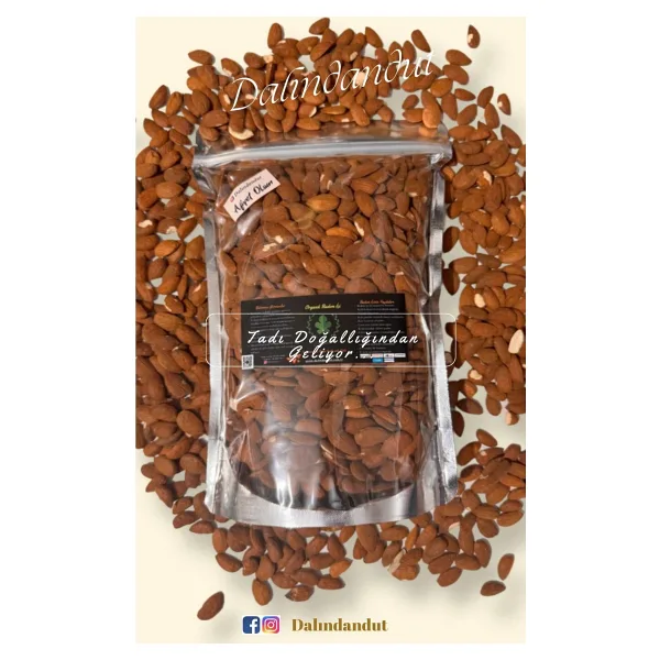 Dalındandut Yeni Mahsül Organik Doğal Badem Içi Çiğ (YERLİ) 250gr