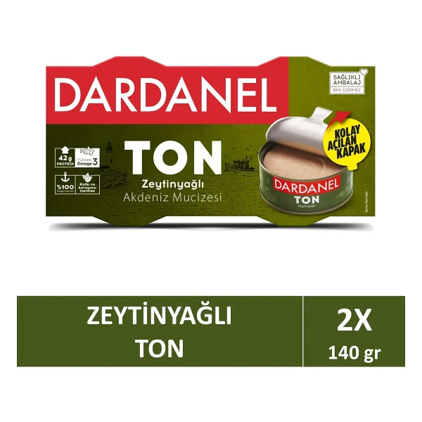 Dardanel Zeytinyağlı Ton Balığı 2x140 gr
