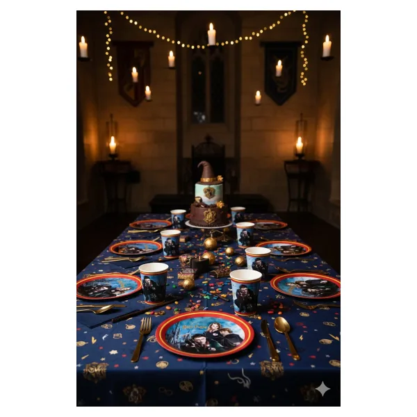 Deniz Party Store Harry Potter Karton Tabak Bardak Set 8 Kişilik
