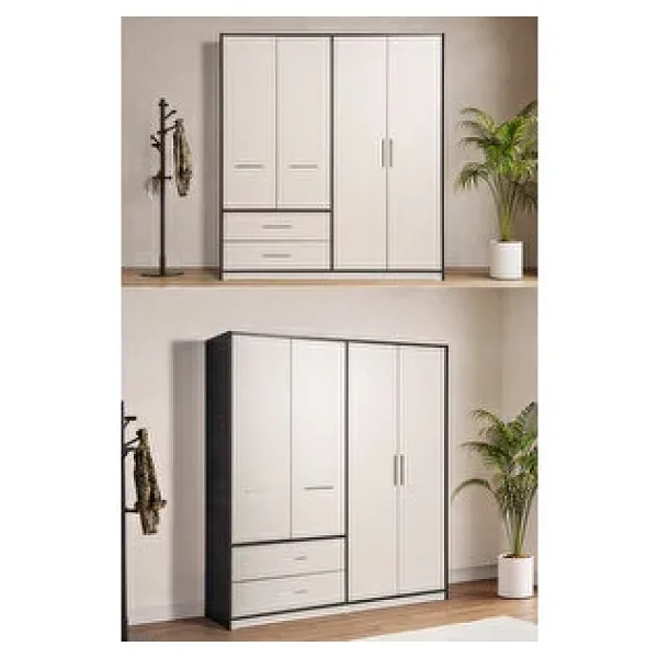 Edsy Home Ege 4 Kapaklı Dolap - Bej