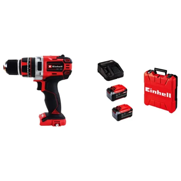 Einhell TE-CD 18/50 Li-i BL Çift Akülü 5.2 Ah Darbeli Matkap