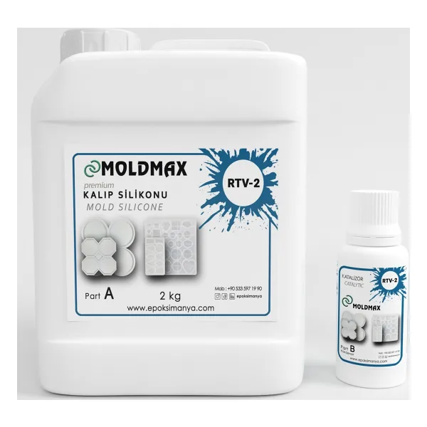 Epoksimax Rtv-2 Kalıp Silikonu 30 Shore Premıum Ekstra Parlak 2 kg