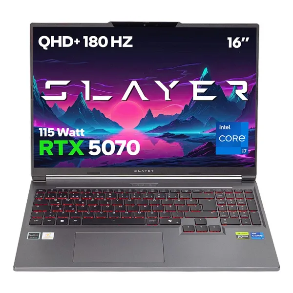 Game Garaj Slayer X7T-5070-C7 i7-14650HX 16 GB 1 TB SSD RTX5070 16" WQXGA Gaming Laptop