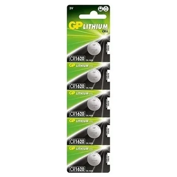 GP CR1620 3V Lityum Pil 5’li Blister