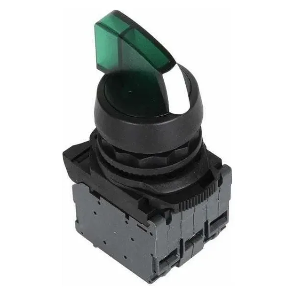 ISP-AK123B5 24V Yeşil Led Işıklı Mandal Buton