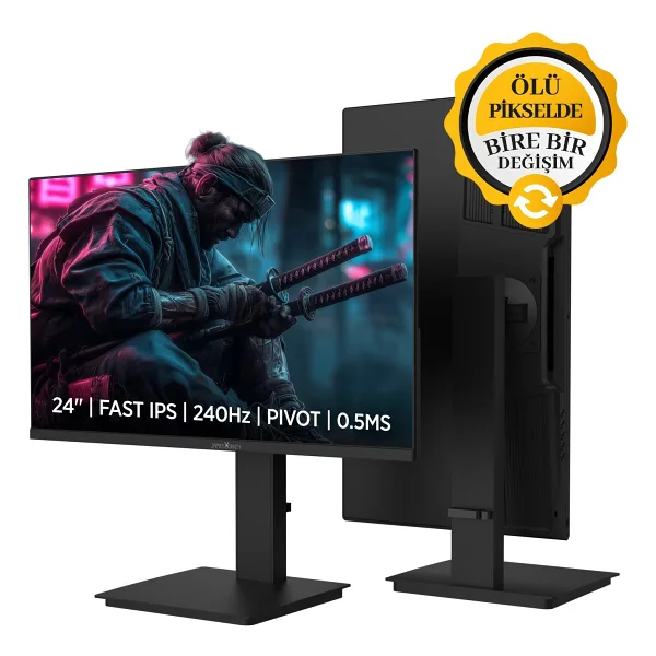 James Donkey Ravel R45 24" 0.5 ms Full HD Pivot IPS 240 Hz Oyuncu Monitörü