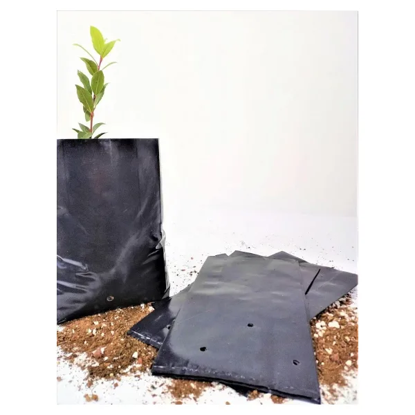 Kalın Körüklü Fide Torbası Fidan Yetiştirme Poşeti Siyah Delikli - 15x20 Cm. - 10 Kg.lık Paket