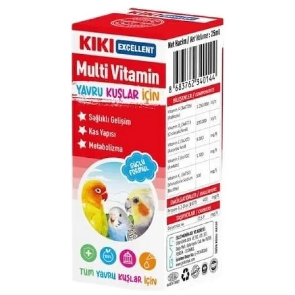 Kiki Excellent 25 ml Kuş Multivitamini