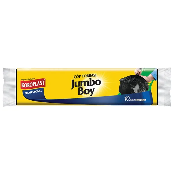 Koroplast Profesyonel Jumbo Boy Çöp Poşeti 10'lu