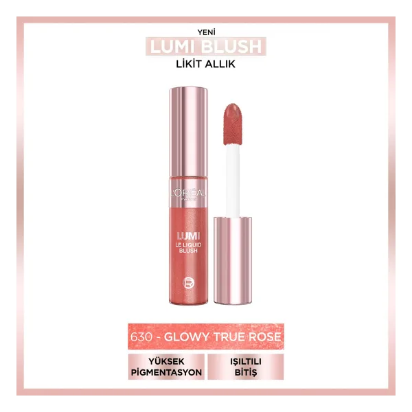 L'Oreal Paris Lumi Işıltılı 630 True Rose Likit Allık