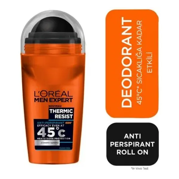 L'Oreal Paris Men Expert Thermic Resist Clean 50 ml Erkek Roll-On
