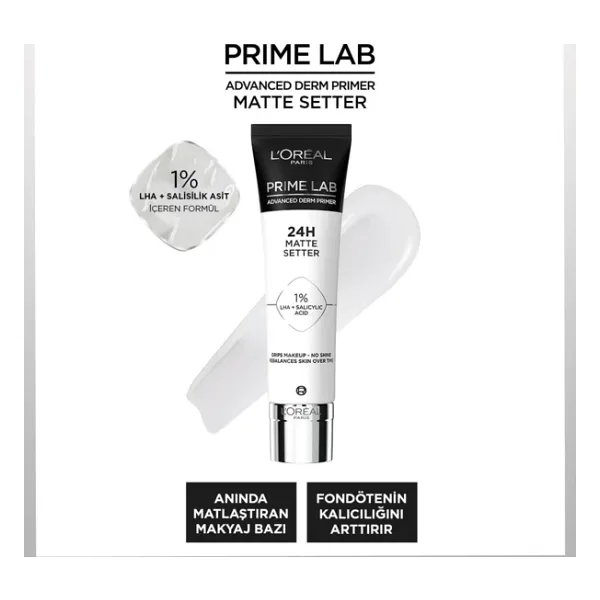 L'Oreal Paris Prime Lab Matte Setter 24 H 30 ml Makyaj Bazı