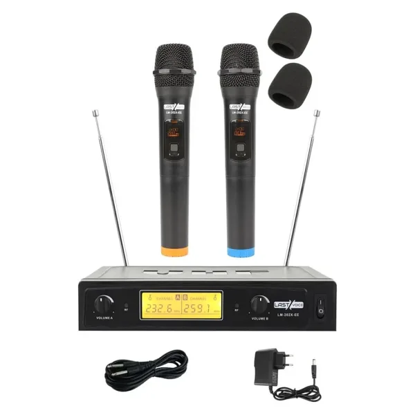 Lastvoice LM-202EE Çiftli Kablosuz El Tipi Telsiz Mikrofon