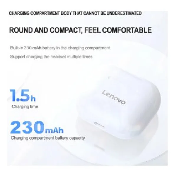 Lenovo LP40 LivePods TWS Siyah Kulak İçi Bluetooth Kulaklık