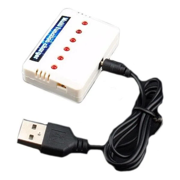 Lipo Pil 6 lı Şarj Cihazı 4 XH Beyaz-2 JST Kırmızı Soket