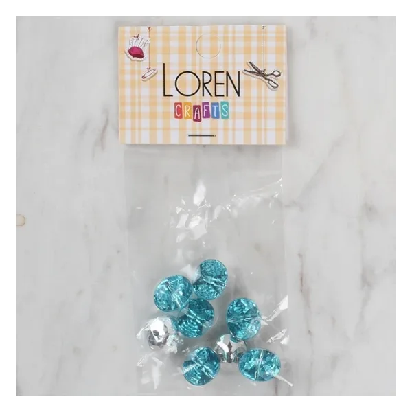 Loren Crafts Turkuaz 8 Li Düğme - 234