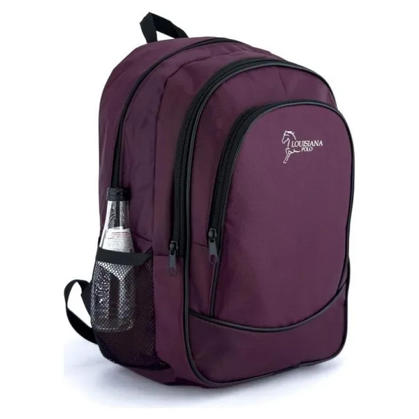 Louisiana Polo 2450 Bordo 3 Bölmeli Okul Sırt Çantası