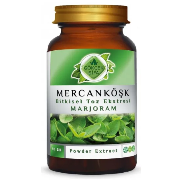 Mercan Köşk (Marjoram) Toz Ekstresi 70 gr. Cam Kavanoz