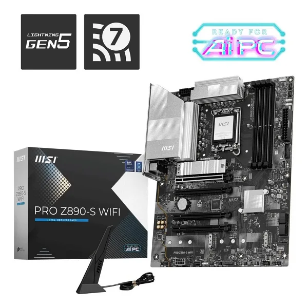 MSI Pro Z890-S Wi-Fi PZ Intel LGA1851 DDR5 ATX Anakart
