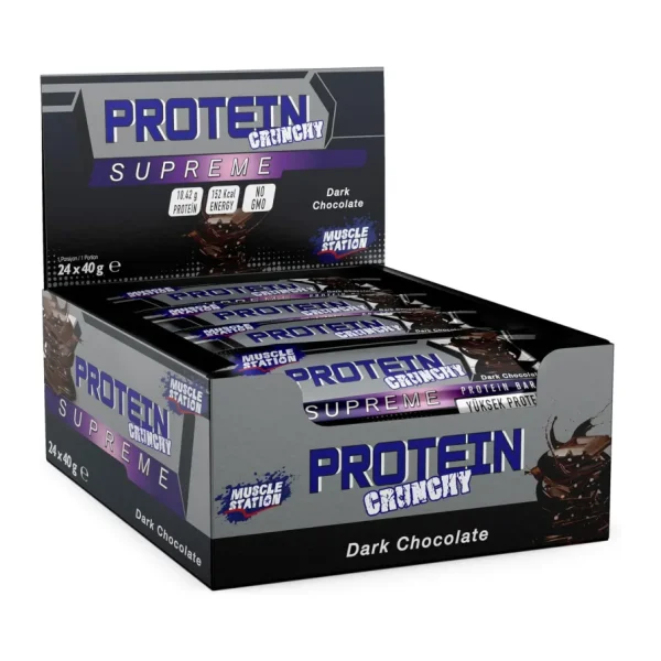 Muscle Station Supreme Crunchy 40 gr 24'lü Protein Bar