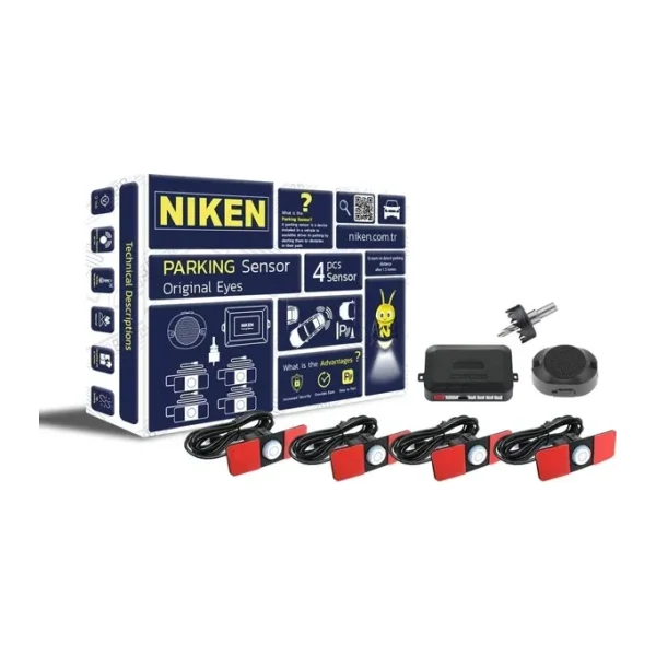 Niken Araç Geri Park Sensörü Oem Göz Model Ses İkazlı Beyaz Niken