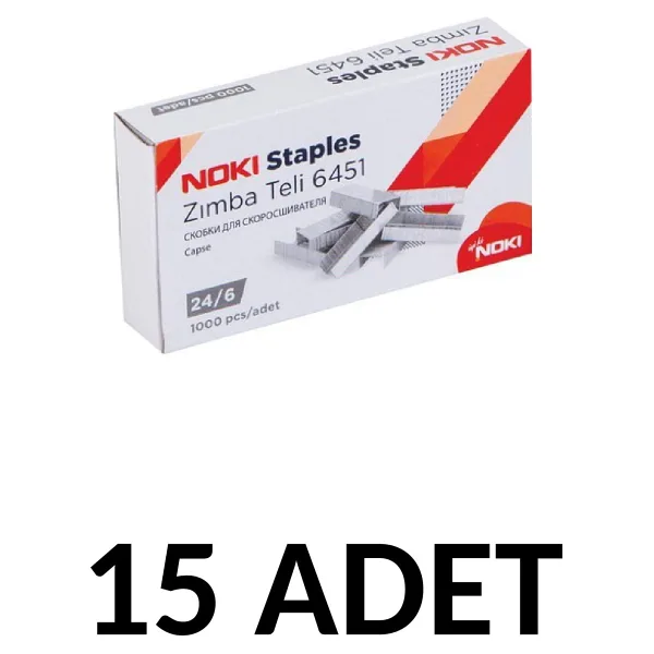 Noki 15 Adet Zımba Teli No:24/6 Cu 1000'li