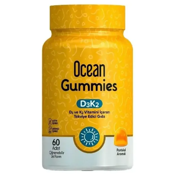 Ocean Gummies D3K2 Vitamin Çiğnenebilir 60 Softgel