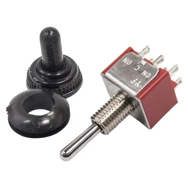 ON-OFF-ON 6-Pin Su Geçirmez Toggle Switch