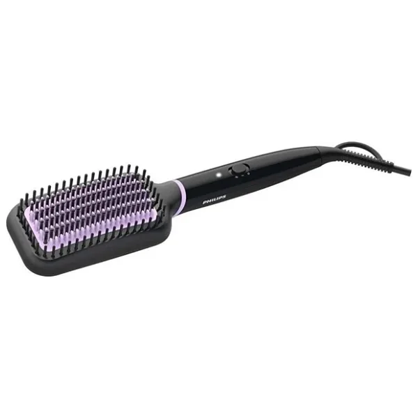 Philips Isıtmalı Saç Düzleştirici Fırça Siyah-mor