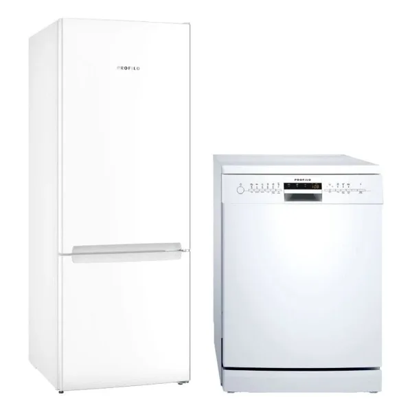 Profilo 2 li Buzdolabı + Bulaşık Makinesi Seti (Bd3055WEVN - BM6320MA)