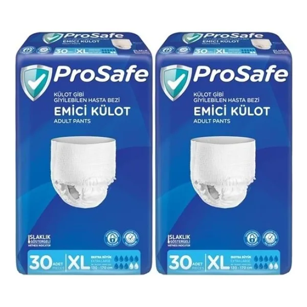 Prosafe Emici Külot Ekstra Büyük Boy XL 30'lu 2 Adet Hasta Bezi