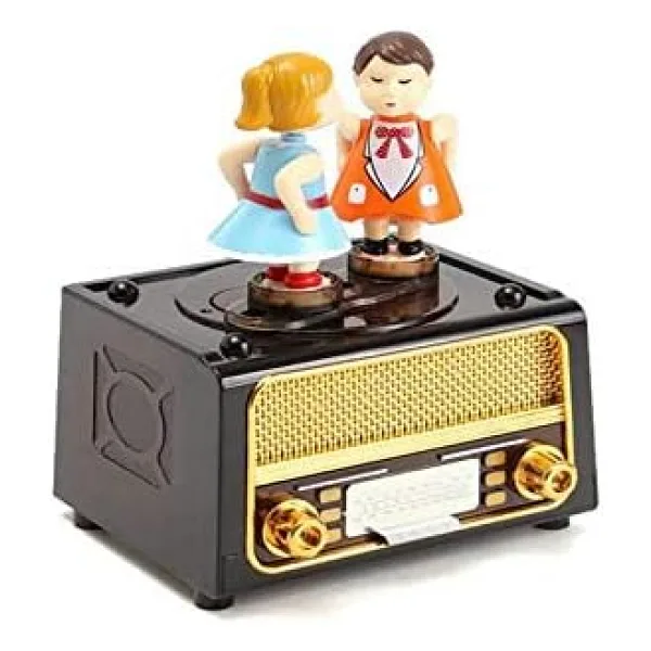 Radyo Müzikli Müzik Kutusu Kurmalı Dekoratif Hediyelik