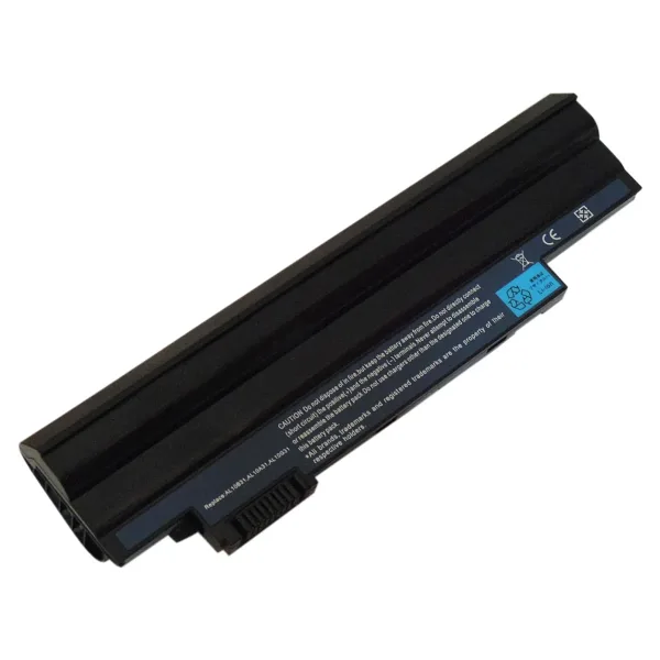 RETRO Acer Aspire One D255, D260, AOHappy Notebook Bataryası - Siyah