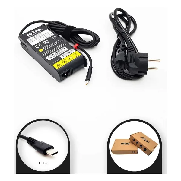 RETRO Acer, Asus, Dell, Lenovo 90W-95W USB-C PD Adaptör RPA-AC218