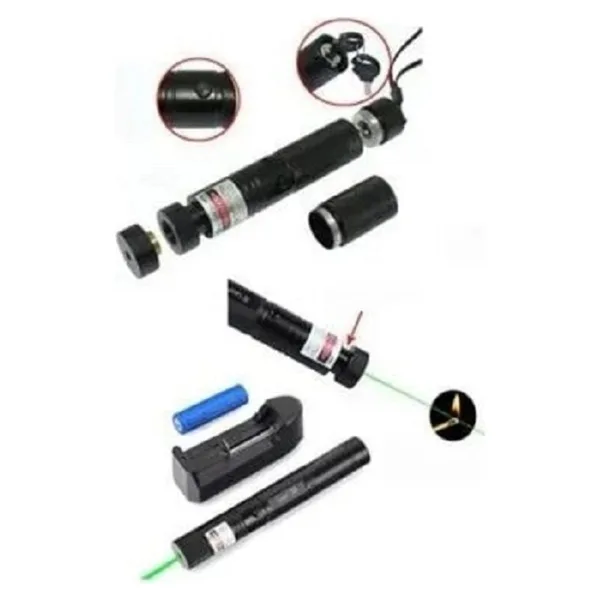 Şarjlı Turbo Yeşil Lazer Pointer Kibrit Yakabilen Güç 1000MW