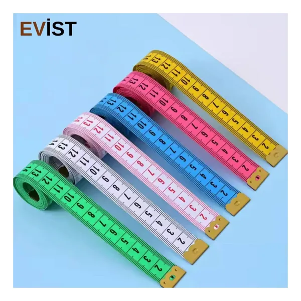 SİCCO EVİST - Mezura Kutulu 1,5 Metre Çift Yönlü Çok Amaçlı Mezura, Terzi Dikiş (1 ADET) 6 Renk Seçeneği