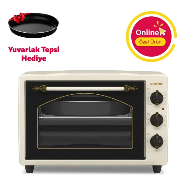 Simfer M3495 Rustik Bej 34 lt Mini Fırın