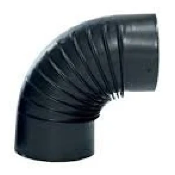 SİYAH DİRSEK KAPUSUZLAR SİYAH SOBA DİRSEĞİ 0.40MM