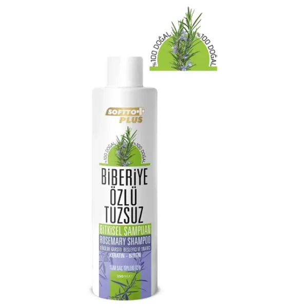 Softto Plus Biberiye Özlü Tuzsuz Şampuan 250 Ml